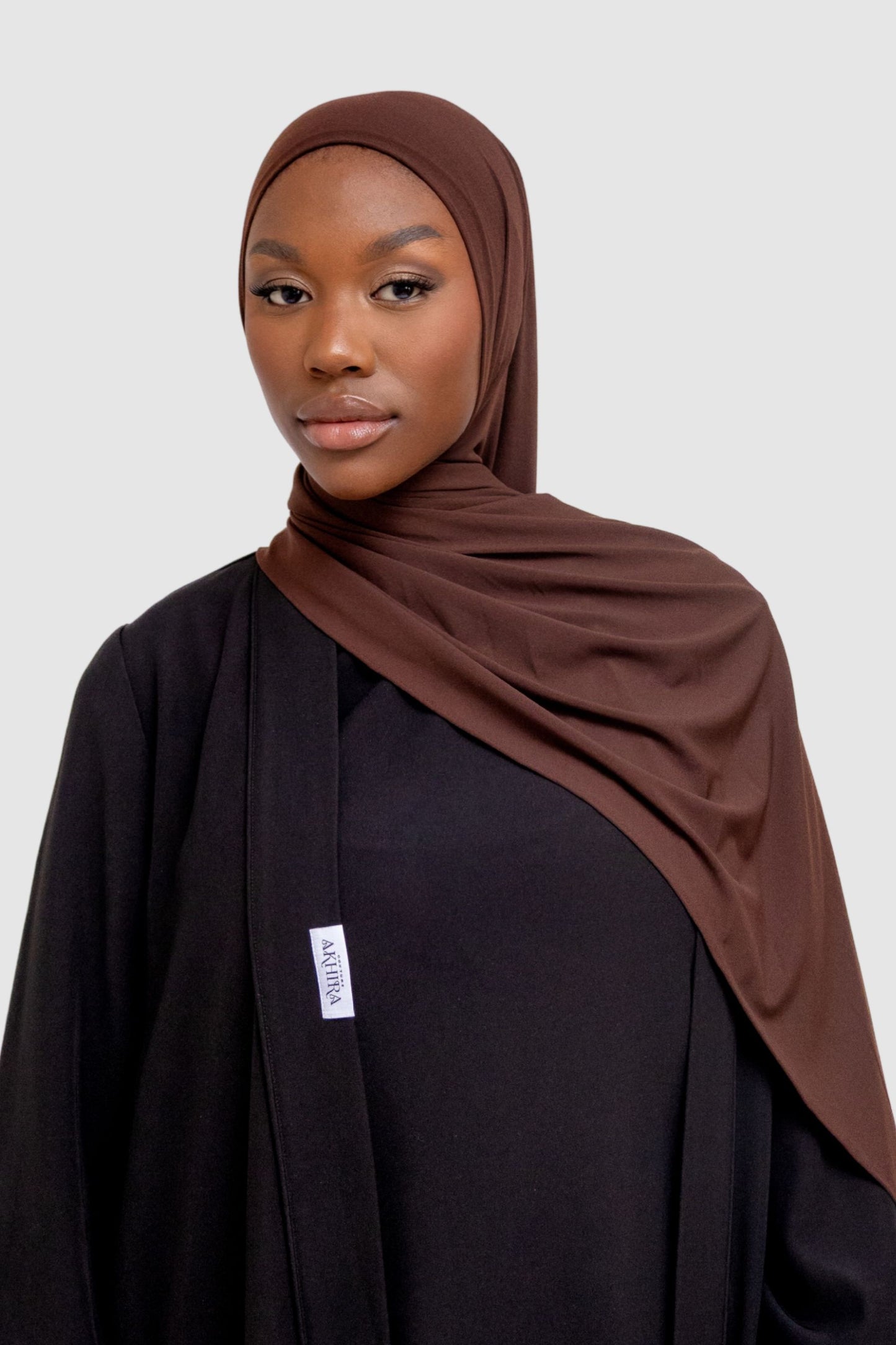 PREMIUM JERSEY SCARF | DARK BROWN