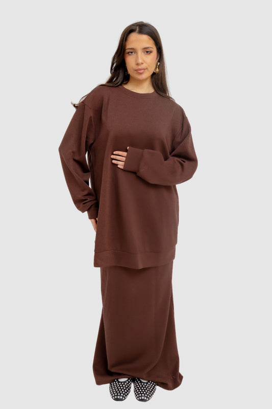 FUNDAMENTAL SWEAT | DARK BROWN