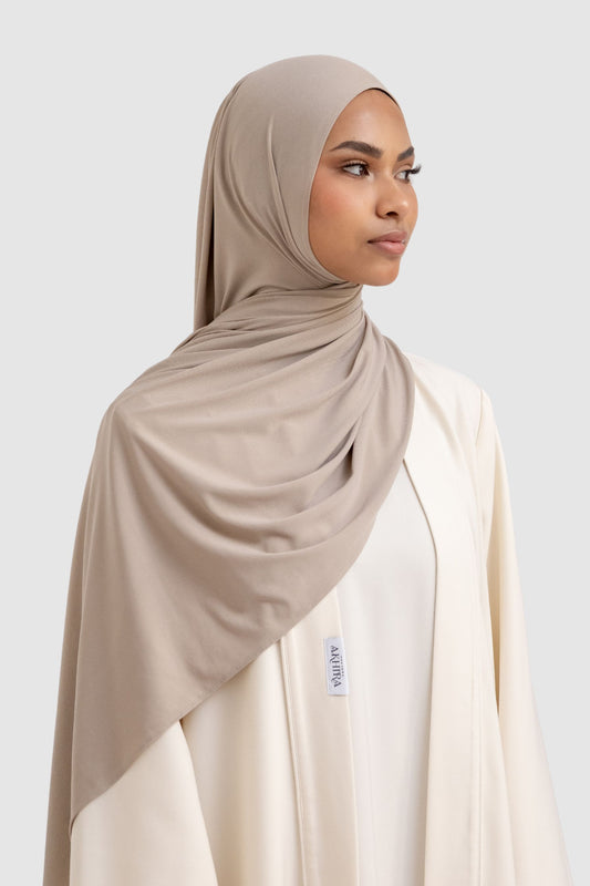 PREMIUM JERSEY SCARF | TAUPE