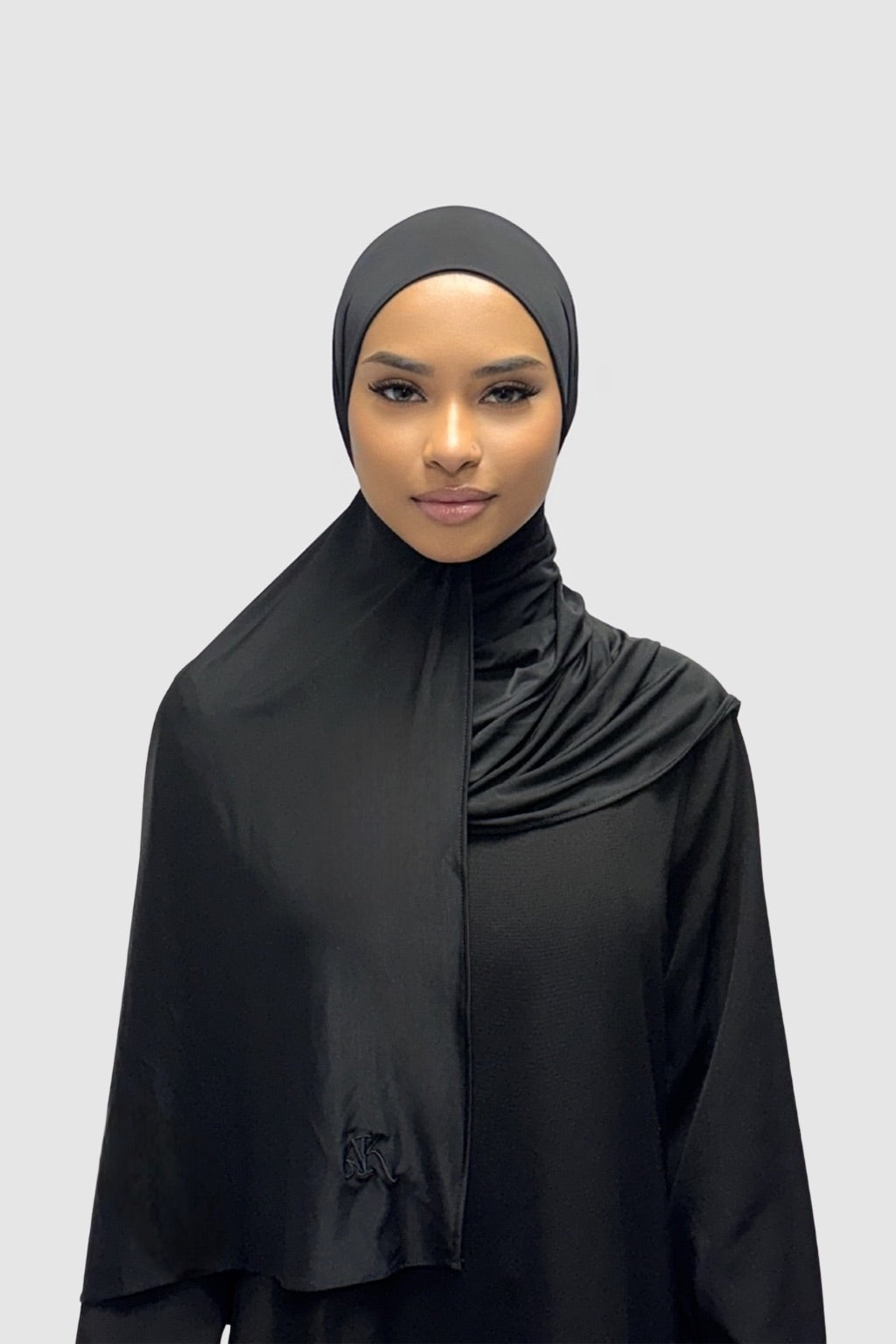 LIQUID JERSEY SCARF | BLACK