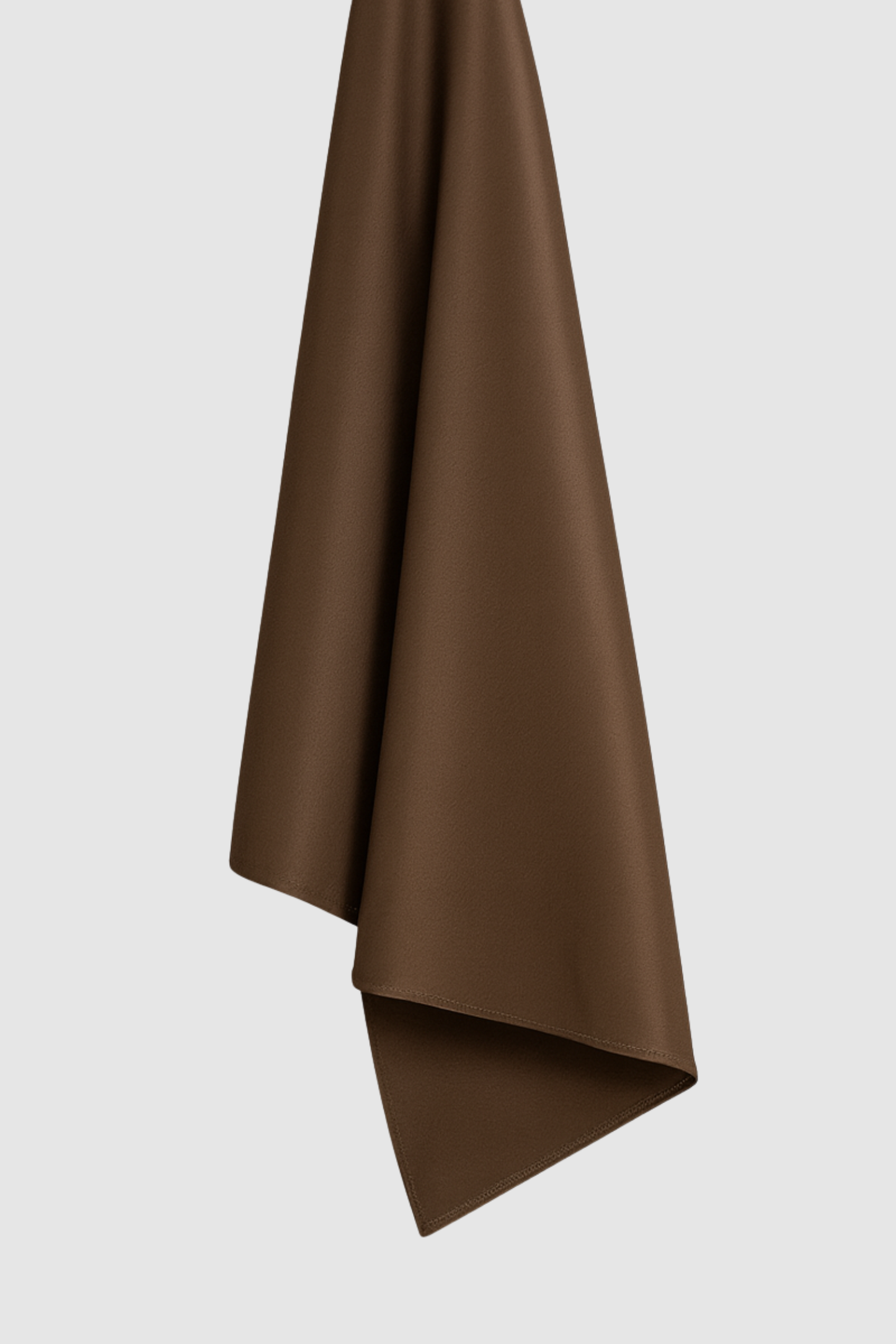 LIQUID JERSEY SCARF | DARK BROWN