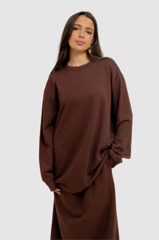 FUNDAMENTAL SWEAT | DARK BROWN