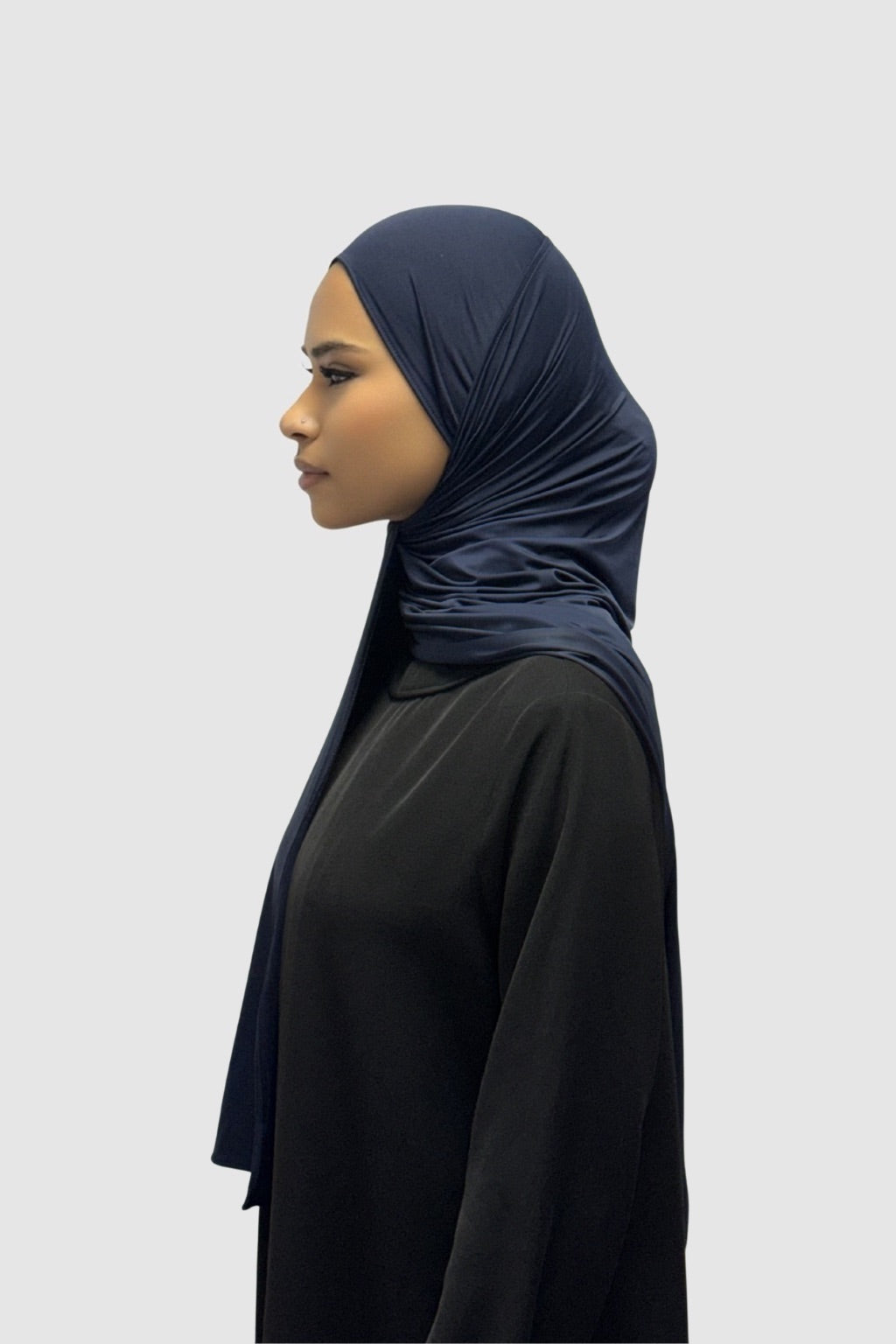 LIQUID JERSEY SCARF | NAVY