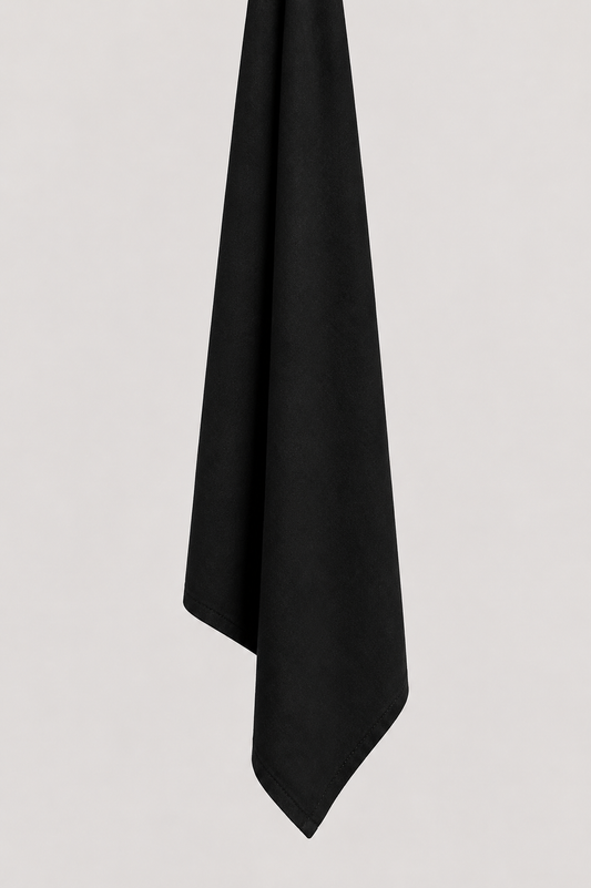 BAMBOU JERSEY SCARF | BLACK