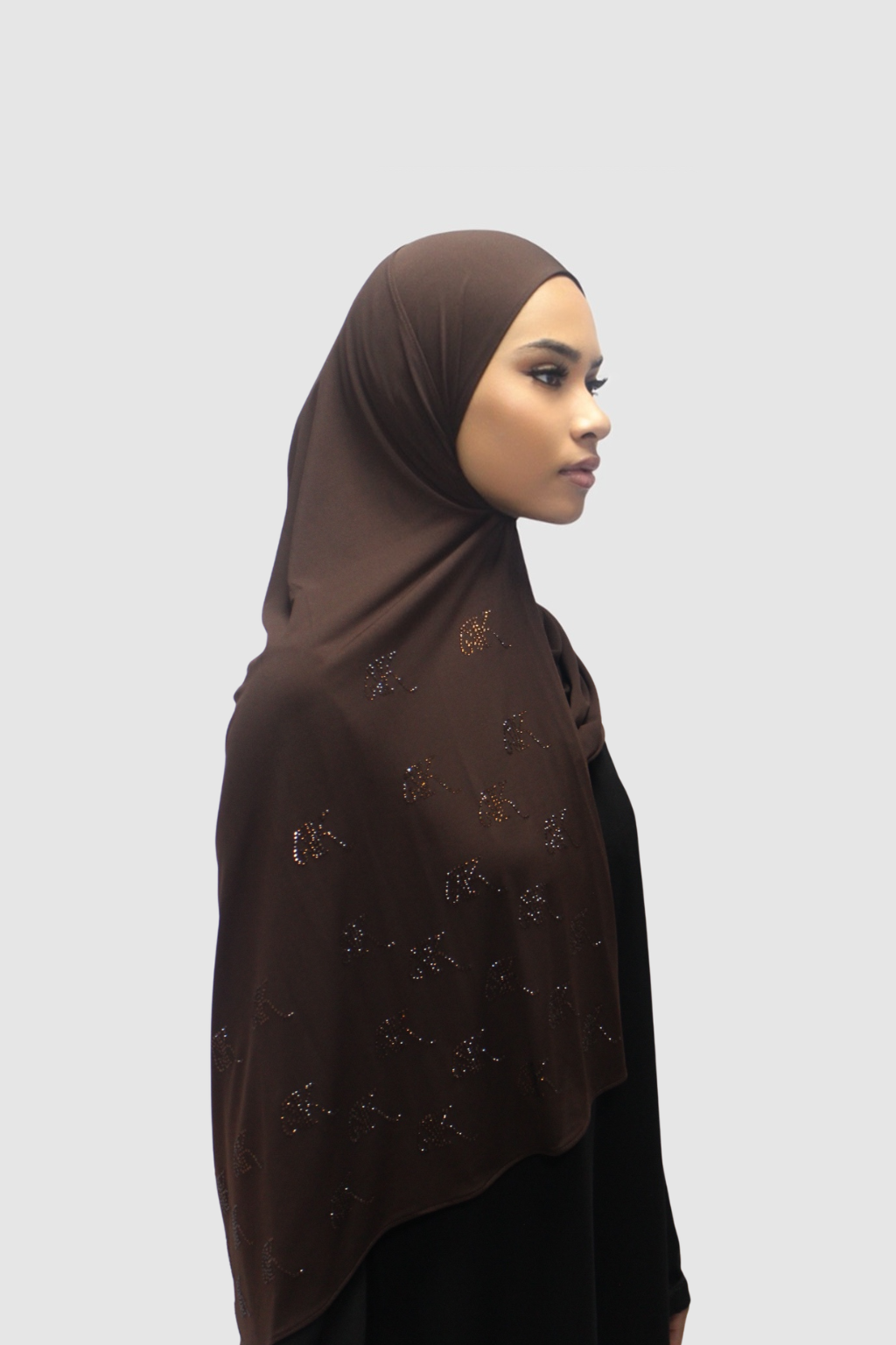 THE STONE PREMIUM SCARF | DARK BROWN