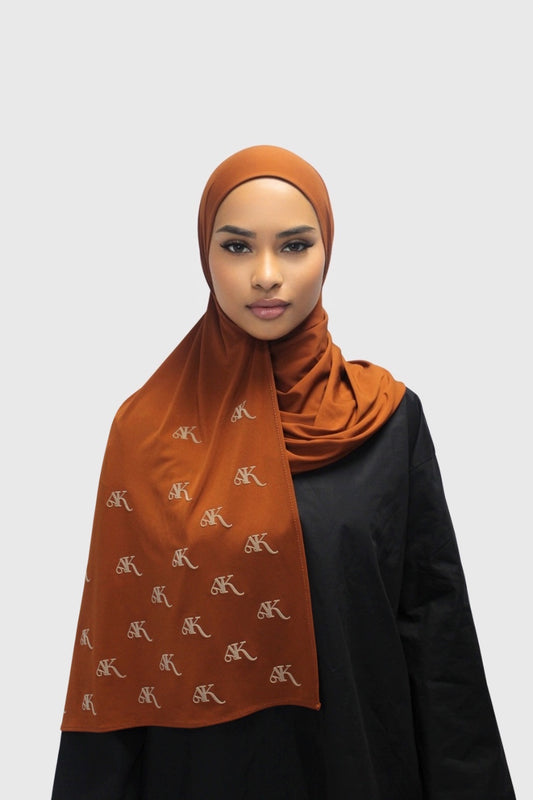 THE VELVET PREMIUM SCARF | TERRACOTTA
