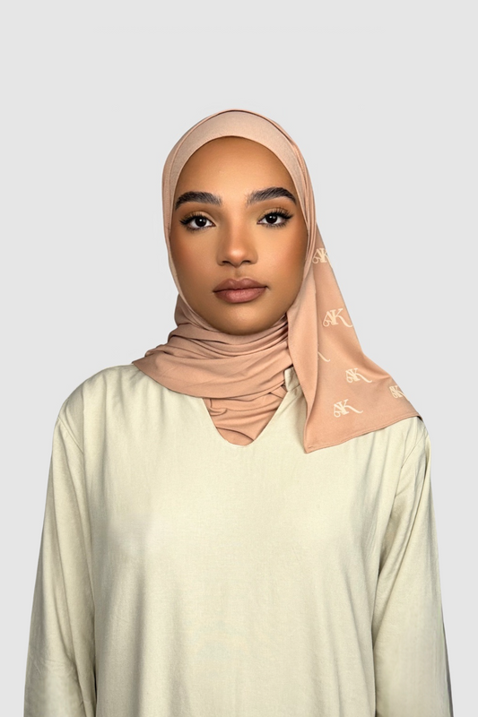 THE VELVET PREMIUM SCARF | SOFT PEACH
