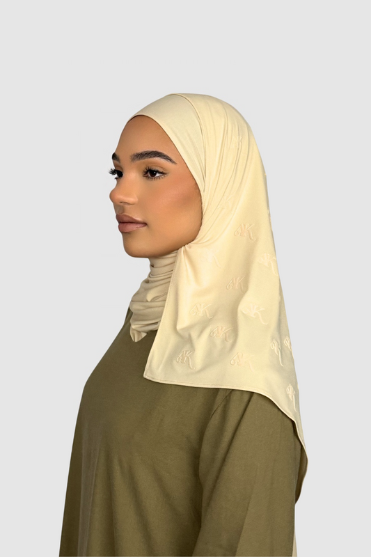 THE VELVET PREMIUM SCARF | VANILLA