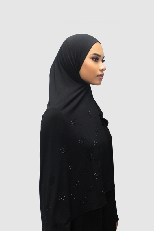 THE STONE PREMIUM SCARF | BLACK